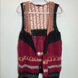 Sisley Italian Knit Open Vest